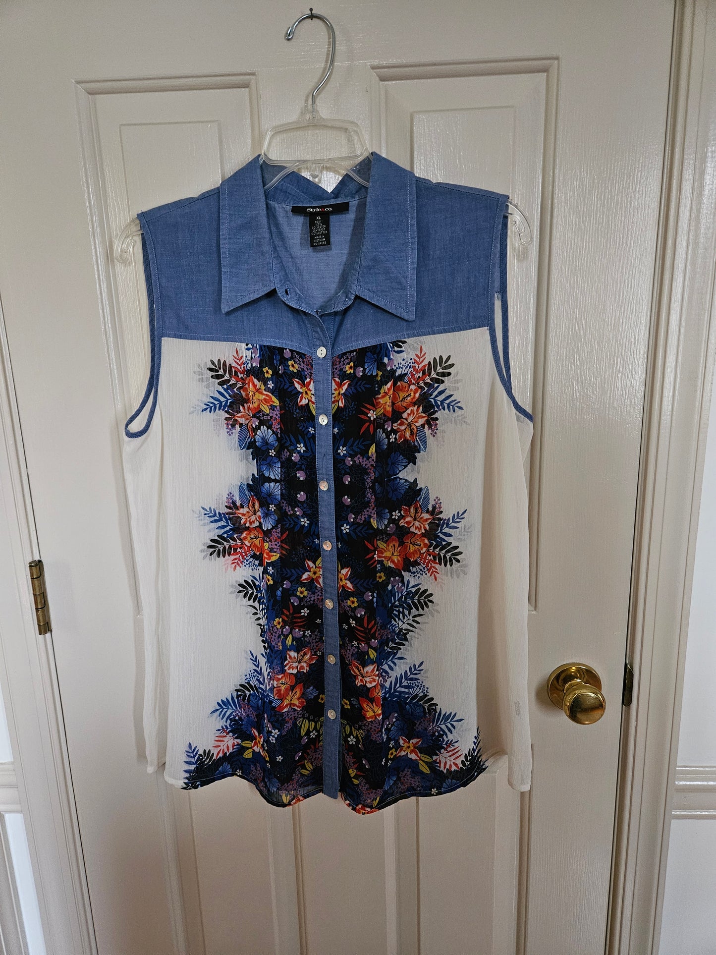 Style & Co. Sheer flowered print - size X-Large