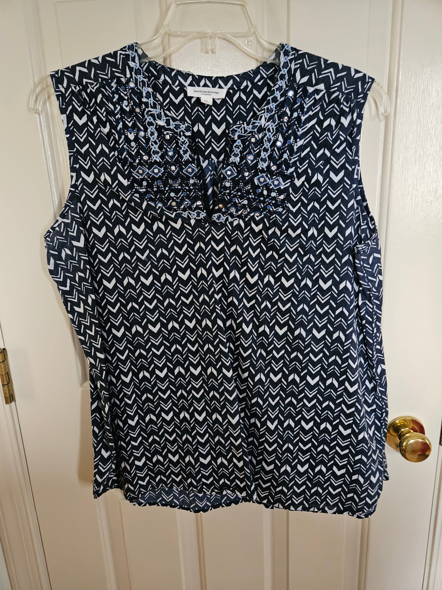 beachlunchlounge (brand) Embellished navy print - size X-Large