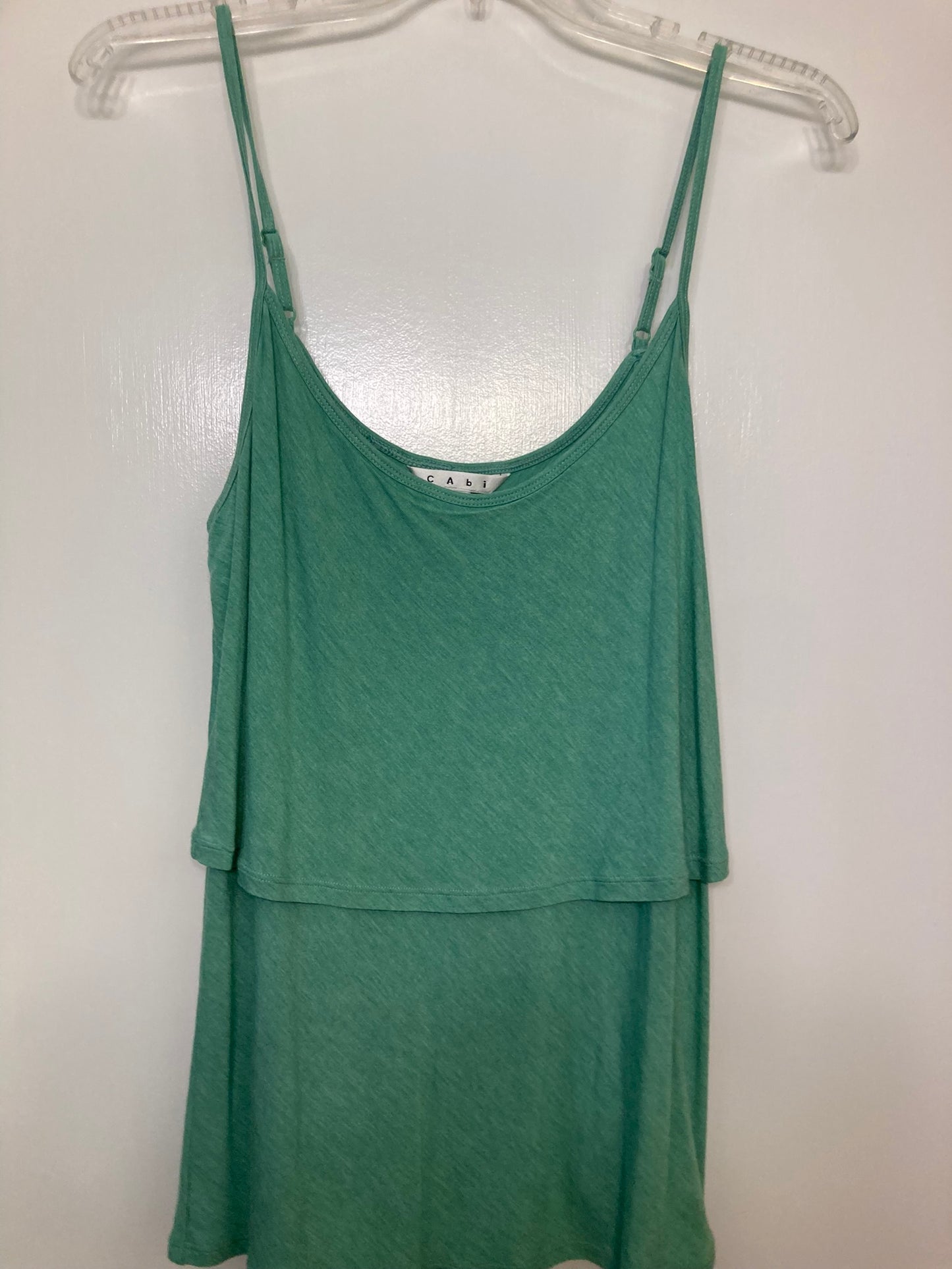 Cabi green tank Adjustable straps - size Medium