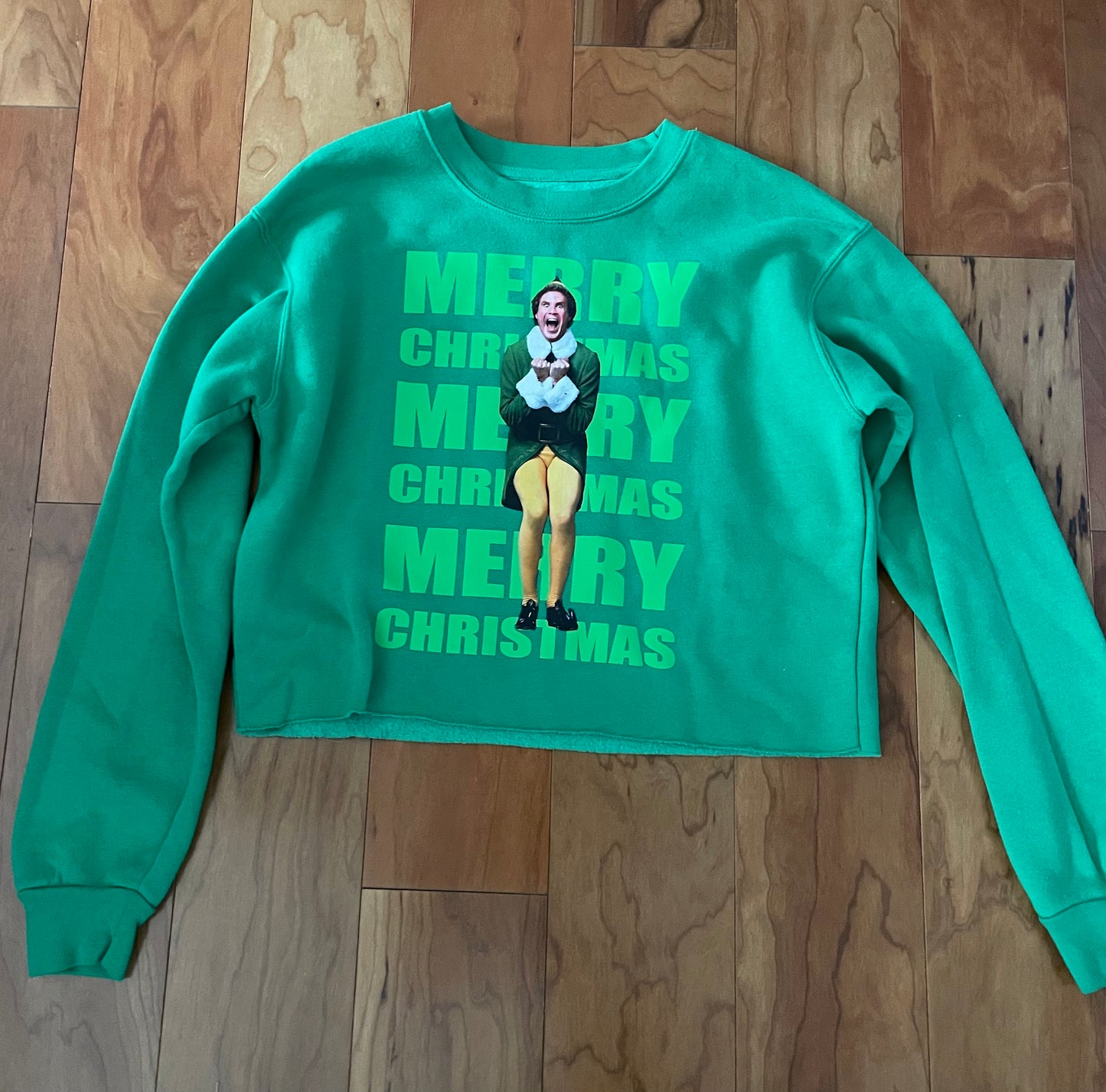 Elf crop crewneck Green - size Medium