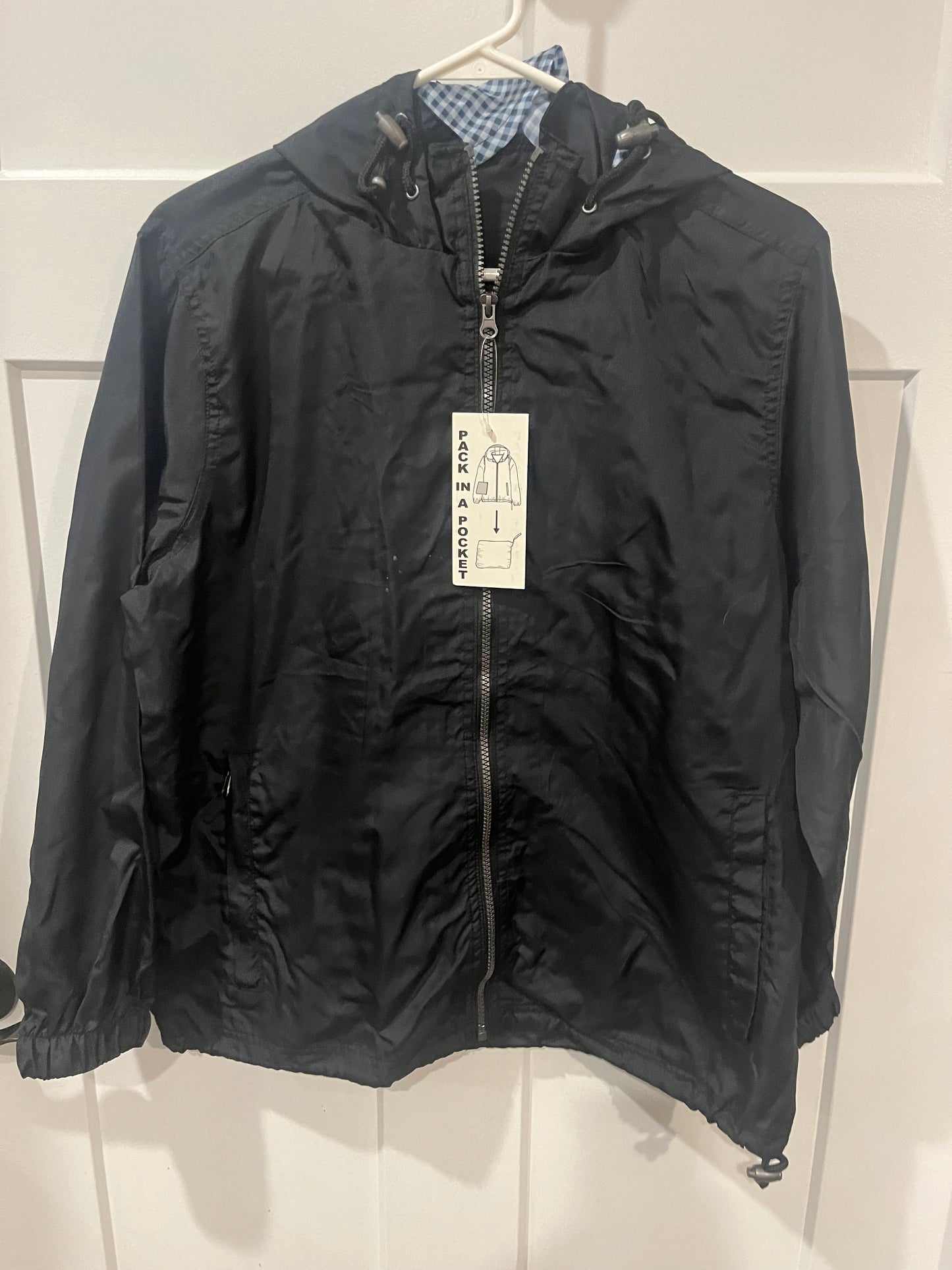 Big Chill NEW black rain jacket - size Medium