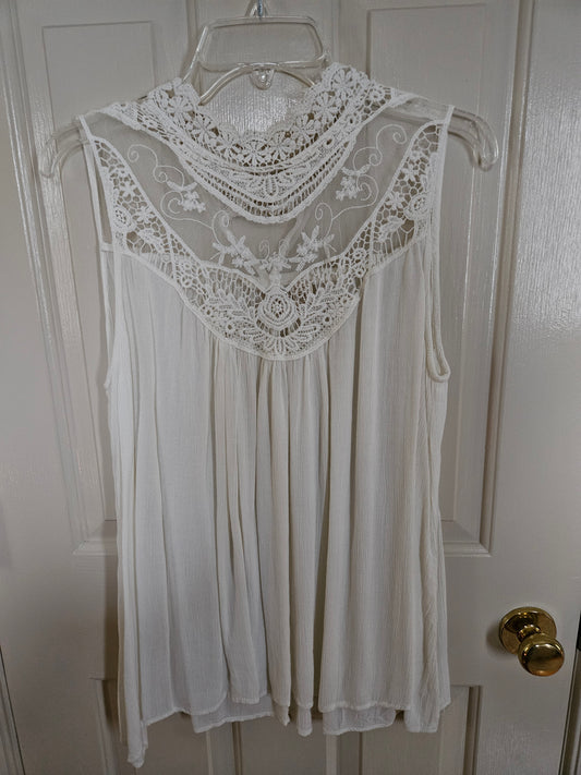 Japna (brand) Lacy high-necked shirt - size X-Large