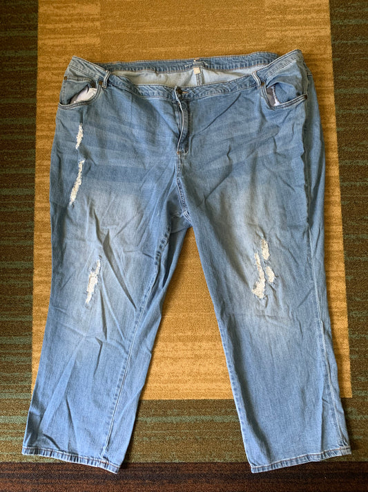 Woman Within Jeans Distressed-Size 34W - size 28