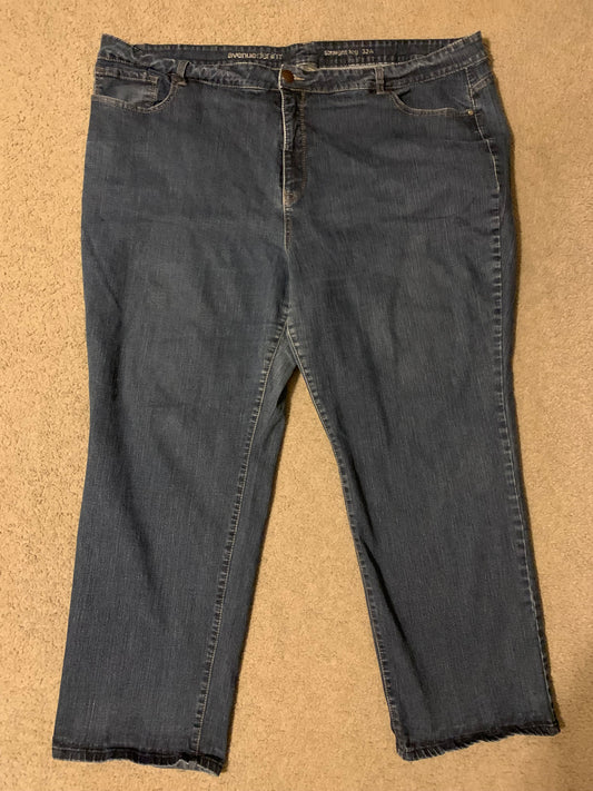 Avenue Jeans Sz 32 Straight Leg - size 0