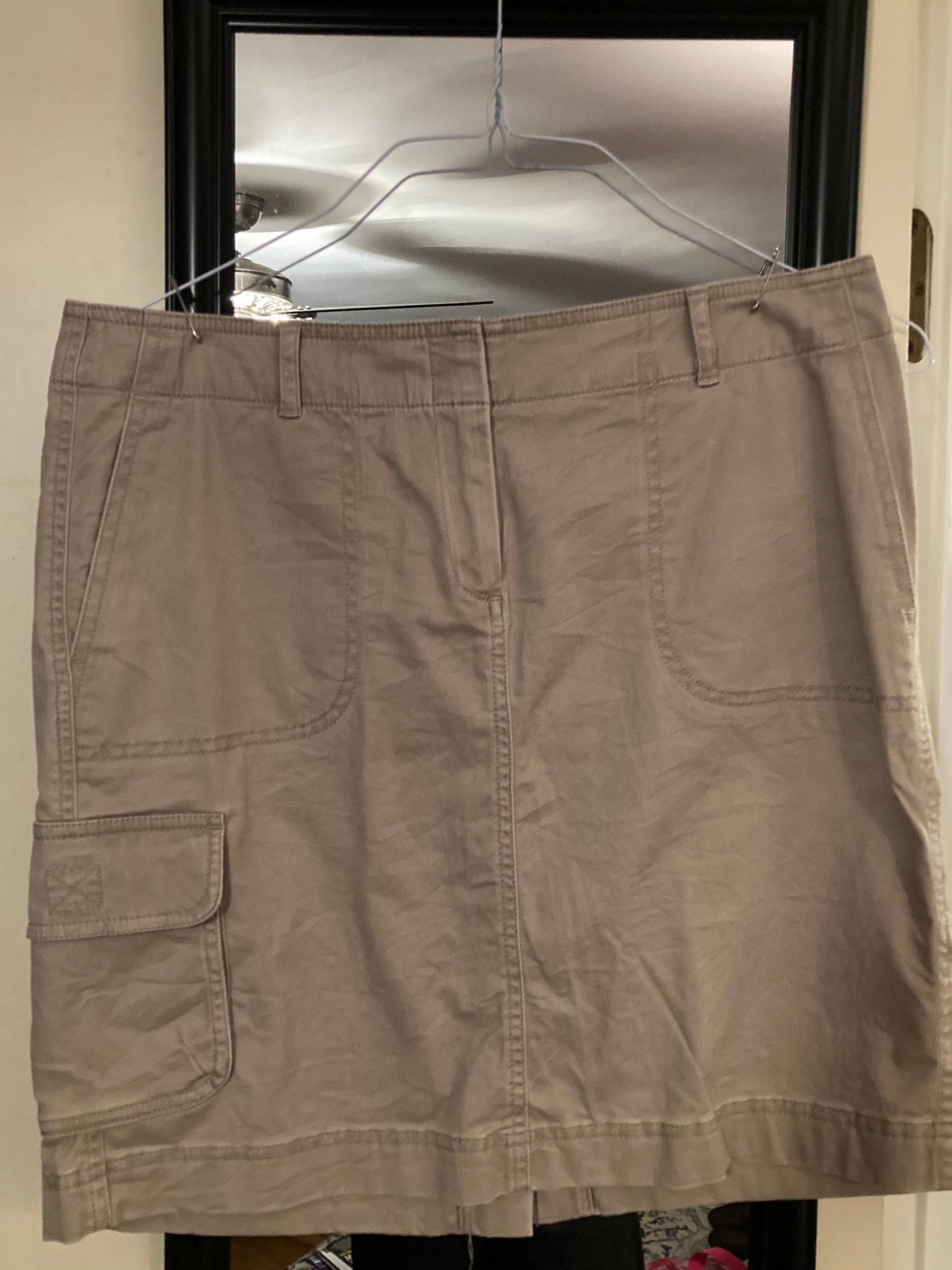 J.Jill Khaki Mini skirt - size 8