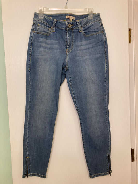 Cabi jeans Capri with Ankle zippers - size 8