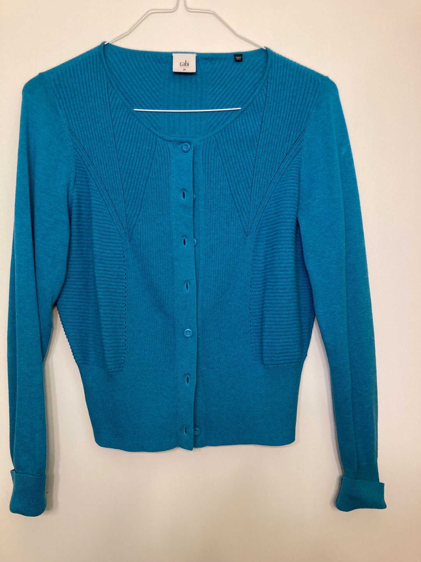 Cabi blue cardigan Pairs with poppy - size Medium