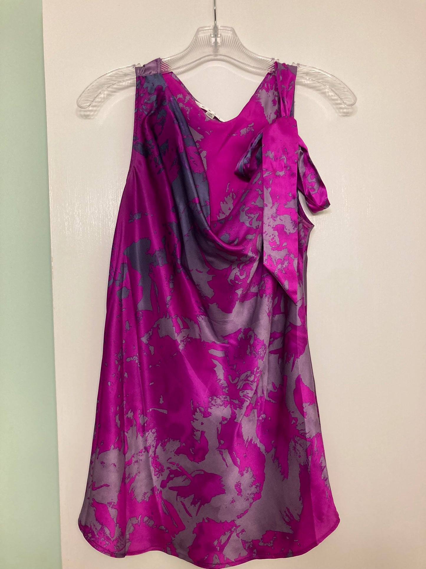 Cabi purple and gray Silky sleeveless top - size Medium