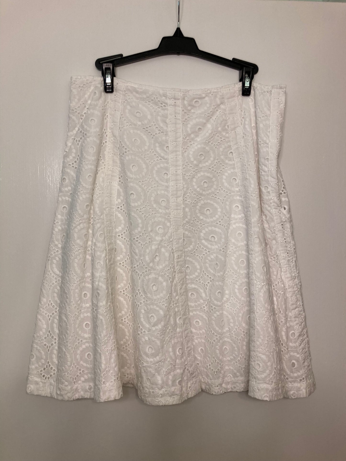 Cabi white Eyelet skirt  - size 10