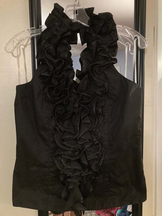 dusak designs Black halter with - size Medium
