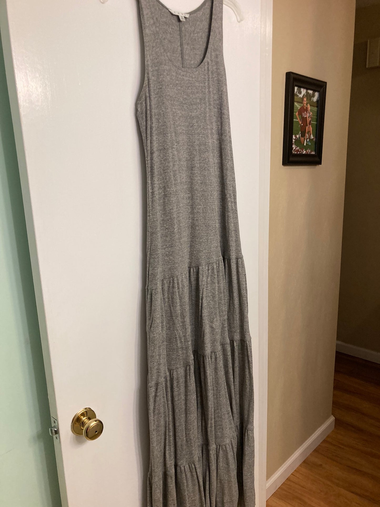 Cabi Gray Maxi tank Dress - size Medium