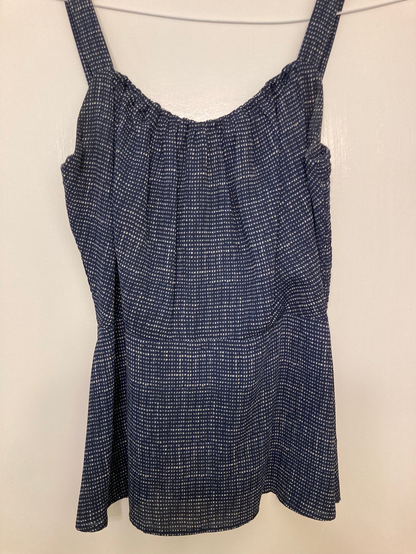 Cabi blue tank Zipper back - size 8