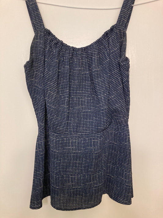 Cabi blue tank Zipper back - size 8