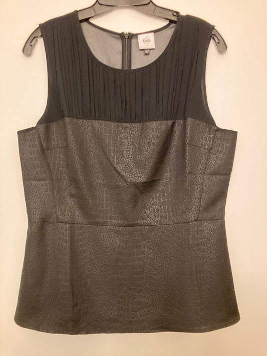Cabi black sleeveless to Zipper back - size Medium