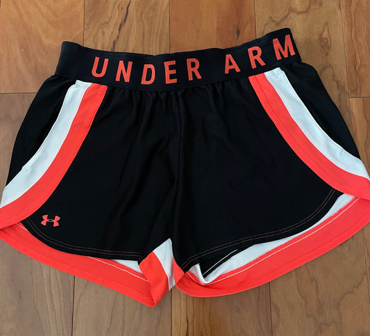 Under Armour Shorts Black, white, coral - size Small