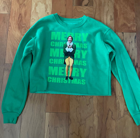 Elf crop crewneck Green - size Medium