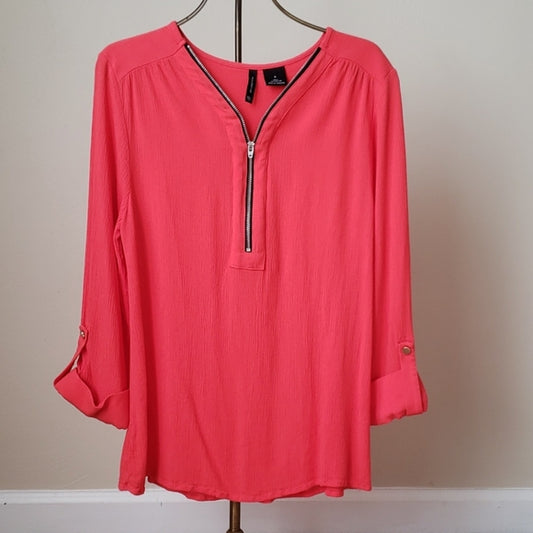 Coral Blouse  - size Small