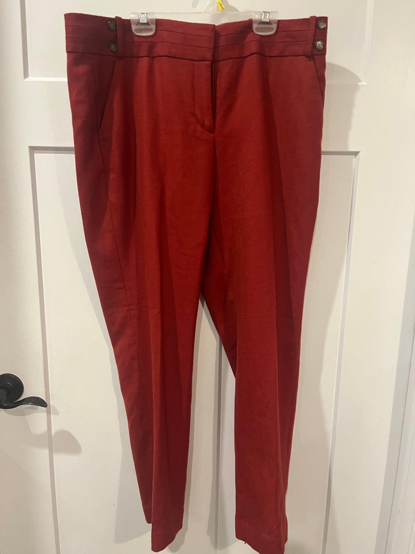 Loft red wool slacks - size 12