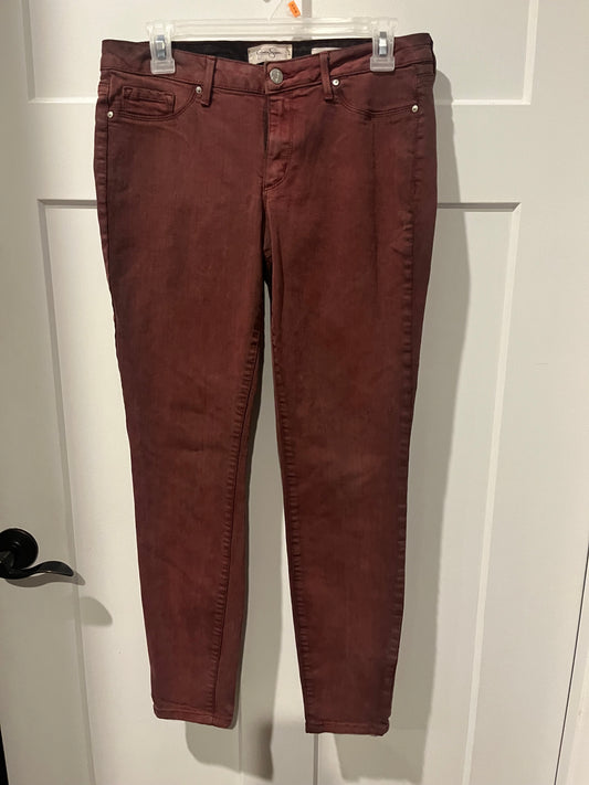 Jessica Simpson burgundy jeans - size 30