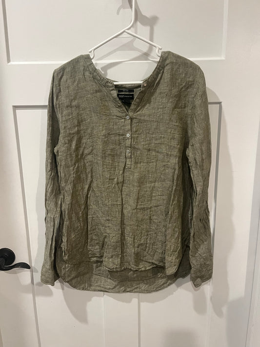 JNY olive green linen - size Large