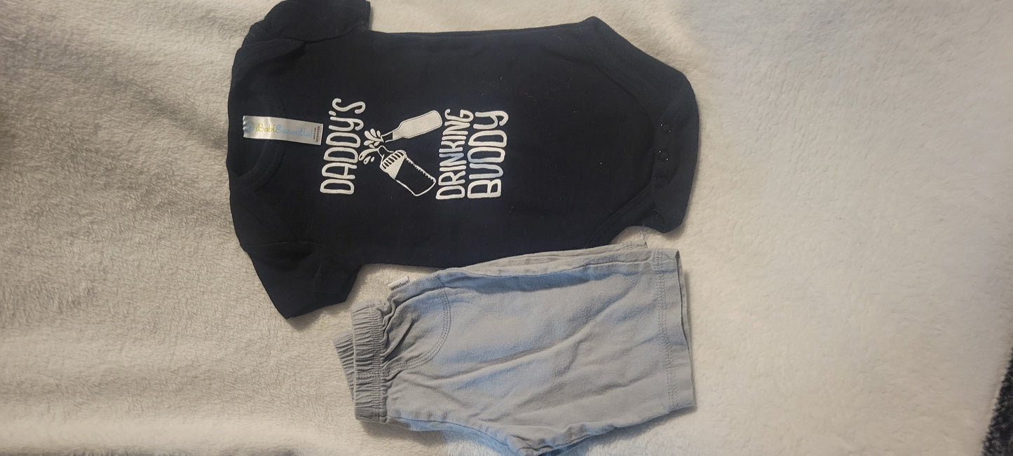 2 PC Newborn outfit  - size 0
